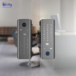 Password Commercial Keyless Door Lock Grey Glass Door Digital Lock