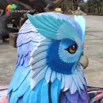 Programmable Fiberglass Animatronic Owl For Amusement Park