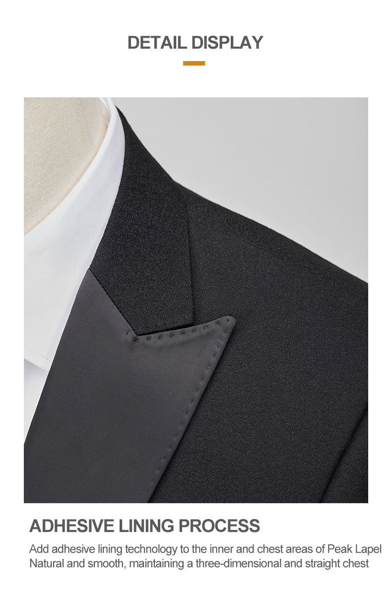 3-Piece Suits for Adults Performance Host Men's Suit Tuxedo Groom Wedding Dress