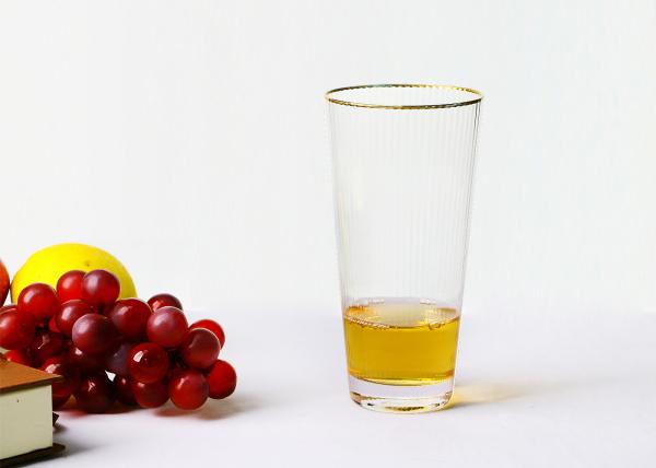 CE Lead Free Gold Rim Crystal Drinking Glasses