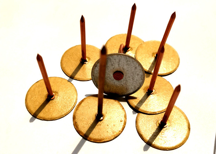 Mat Insulation Metal Cupped Head 203mm Stud Welding Pins