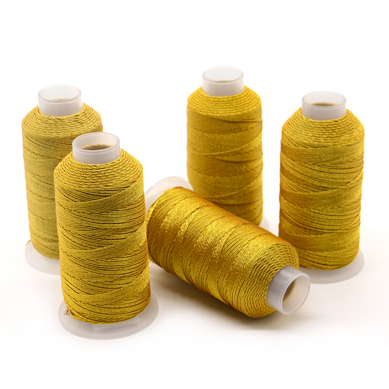 Gold and Silver Silk Multi-strands Thread DIY Metallic Yarn Thread for Jewelry Making