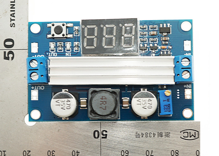 100W DC - DC Step Up Boost Converter Module Heat Sink And LED Voltmeter