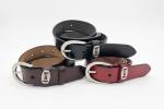 Metal Logo Womens Genuine Leather Belt Leather Loop 95 - 125cm Length