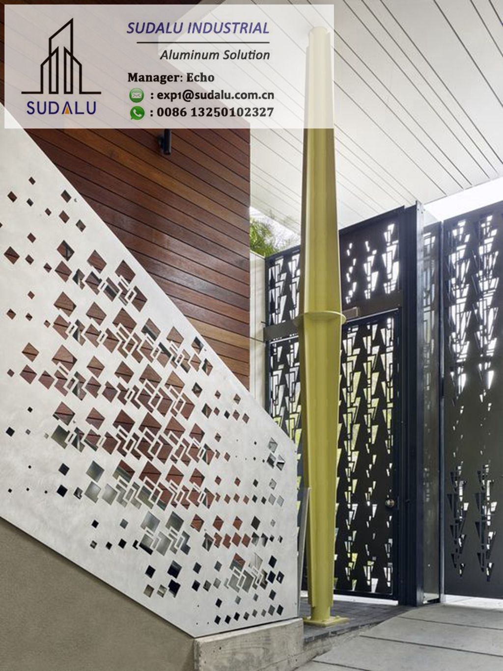 Aluminium Privacy Screens Customized Perforated Panels from Foshan Supplier