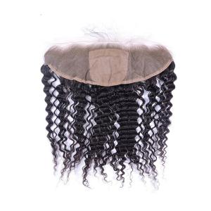 Wholesale Deep Wave 13x4 Lace Closure Raw Human Hair Lace Front Closure Piece from china suppliers