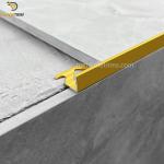 Tile Corner Trim Aluminum Gold Metal Tile Trims Customized Anodizing