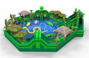 Wholesale Inflatable Jungle Water Park For Commercial Use Customized Size PVC Tarpaulin Material from china suppliers