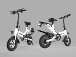 350W Collapsible Electric Bike , Folding Electric Bicycle 7.5AH Lithium Battery