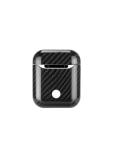 Black Protective Carbon Fiber Airpods Case High - Tech Luxury Material