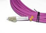 LC/PC Purple Plastic Multimode duplex Fiber Optic Cable/Fiber Optic Patch Lead