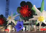 8m Decorative Inflatable Flowers For Wedding Decorations with PVC Tarpaulin