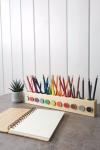 Montessori wood pencil holder crayon holder color sorting adult coloring wood