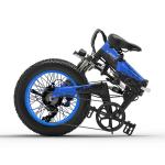 13AH 20 Inch Electric Fat Bike , Lankeleisi Folding Bike With Alloy Fork