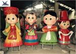 Life - Size Fiberglass Statues Cartoon Shape Kindergarten Educational Decoration