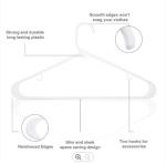 Bathroom Thick Plastic Hangers Sinfoo White Plastic Clothes Hanger