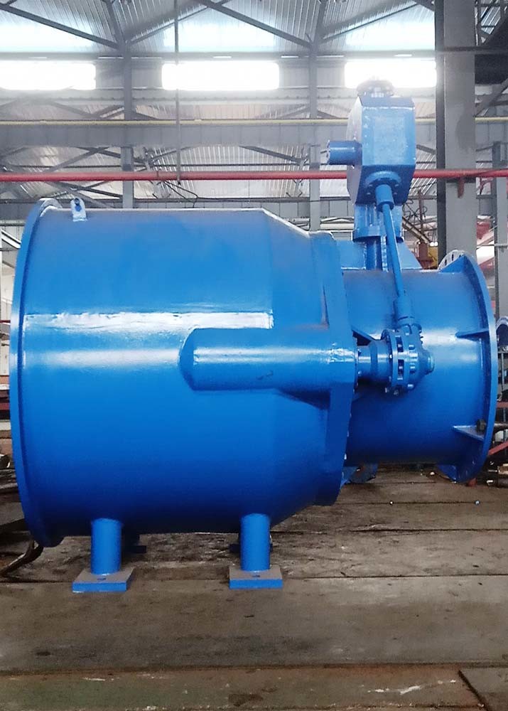 AWWA DN1000 Customized Color Free Discharge Valve , Regulating Valve Types Pressure PN10 PN16 PN25