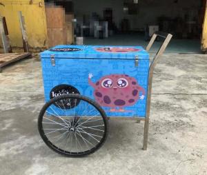 Wholesale 6 Flavors small Italian Gelato Display Cart from china suppliers