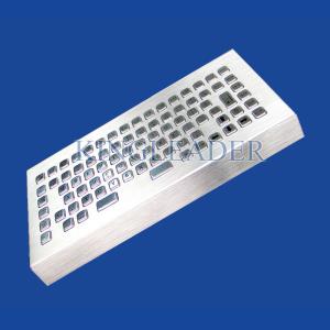 Wholesale Rugged Brushed Stainless Steel Waterproof Keyboard 86 Keys from china suppliers