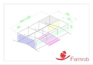 Wholesale 1800mm 650mm 430mm Poultry Battery Cage System 3 Doors Layer Chicken Battery Cage from china suppliers