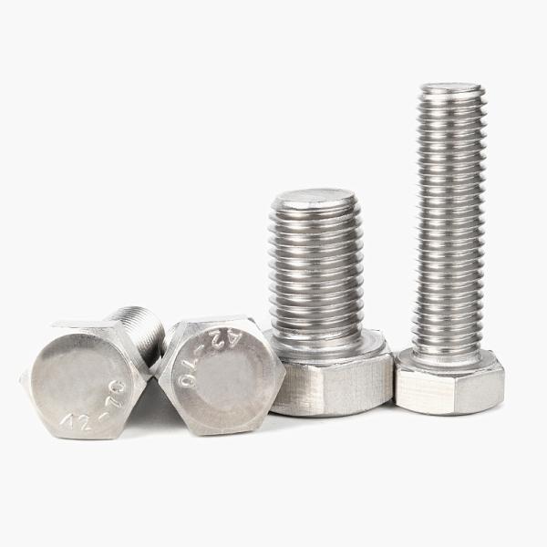 Assembled Hexagon Bolts And Nuts SS304 Stainless Steel DIN931 DIN933 DIN934 For