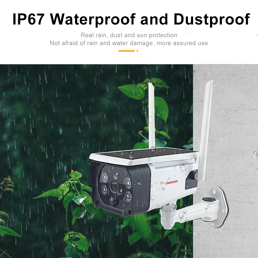 Solar Camera Wifi Outdoor Waterproof Wireless 1080p Ip Security Surveillance Camera Baby Monitor