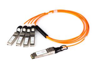 Wholesale 3.3v 140g Qsfp+ Direct Attach Cable To 4 Sfp Aoc Active Optical Cable Om3 100m from china suppliers
