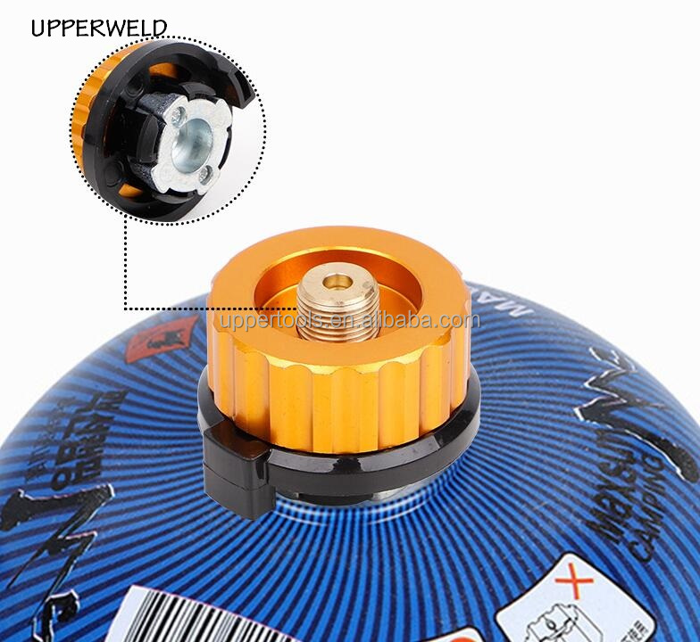 Camping Stove Burner Conversion Gas Adapter with Customized Support and Welding Torch