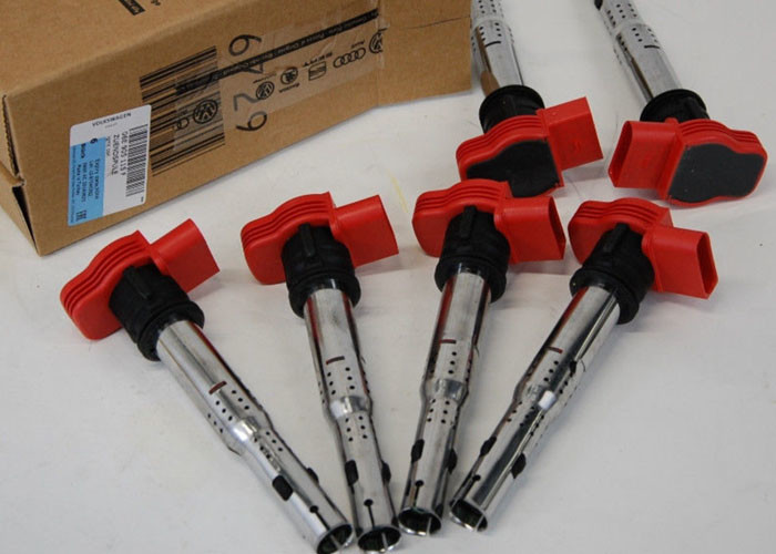 VW Audi Ignition Coil Spark Plug Set A3 A4 A5 A6 Q5 Jetta Golf Passat 2.0T