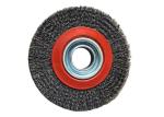 Metal Polishing Crimped Brass Wire Wheel Brush , Durable Rotary Wire Brush