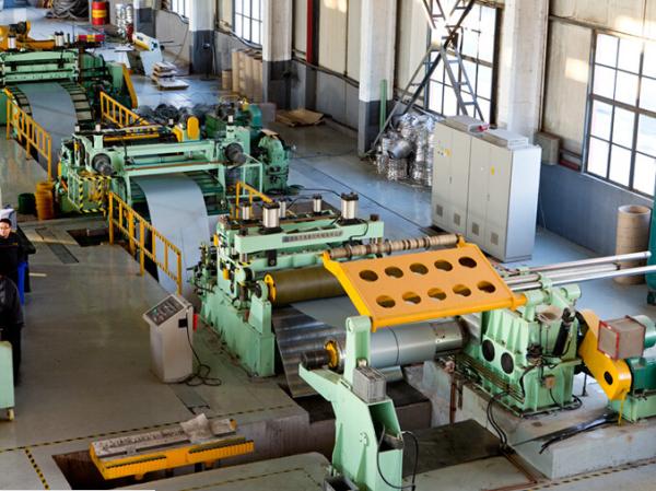 Automatic Steel Slitting Line , Steel Sheet Slitting Machine Hot Rolled Easy