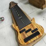 Grand 17 strings bass guitar mahogany body neck rosewood fingerboard wireless