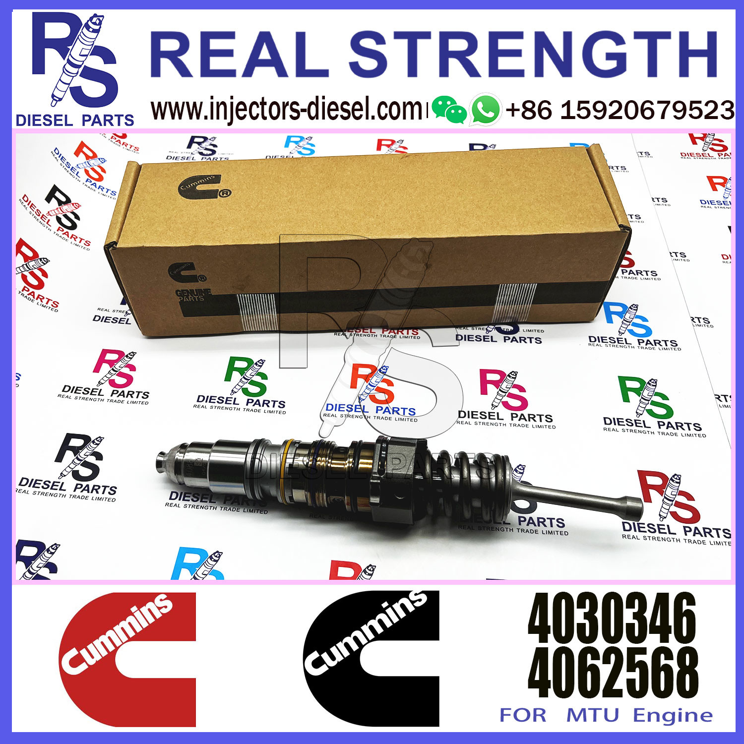 Isx15 Qsx15 X15 Diesel Engine Fuel Injector 4954888 1521978 1764364 1764365 1846348 4030346