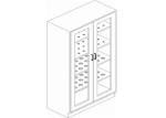 Professional Glass Door Lab Storage Cabinets For Schools / Institutions