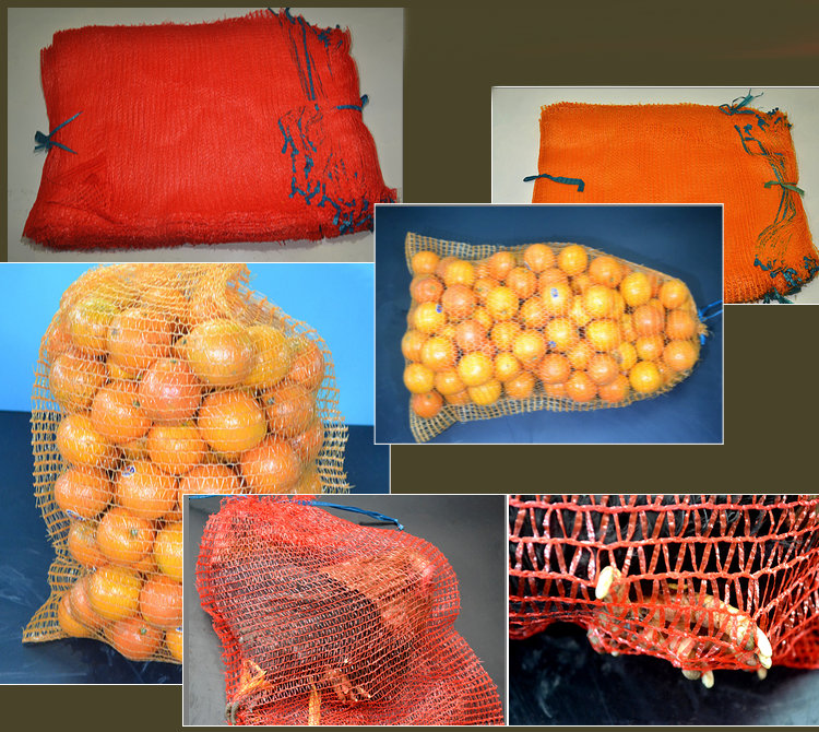 SGS Certified Tubular PE Knitted Raschel Mesh Sacks for Potato Transport and Handling