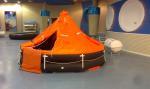 12 Persons SOLAS Approved Davit Lunched Inflatable Life Raft
