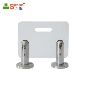 Wholesale ASTM 304 316 Stainless Steel Glass Clamp Swimming pool railing glass clip from china suppliers