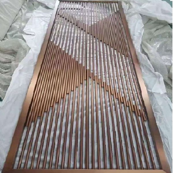 Steel Frame Customized Size Metal Panels Decorative Partition Screen Room