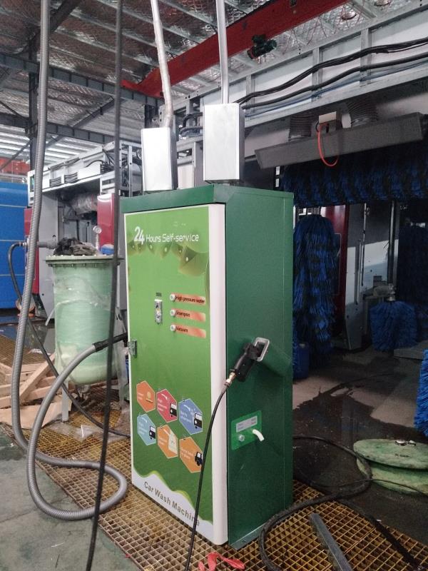 Card Operated Car Wash With 360 Degree Swing Arm 500mm Vacuum Pipe Length