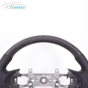 Wholesale OEM Round Racing Honda Carbon Fiber Steering Wheel Plain Weave Black from china suppliers
