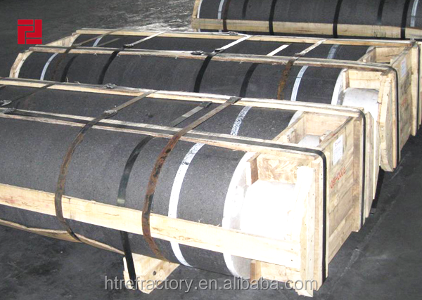 Refractory Supplies Black Graphite Electrode for Electric Arc Furnaces