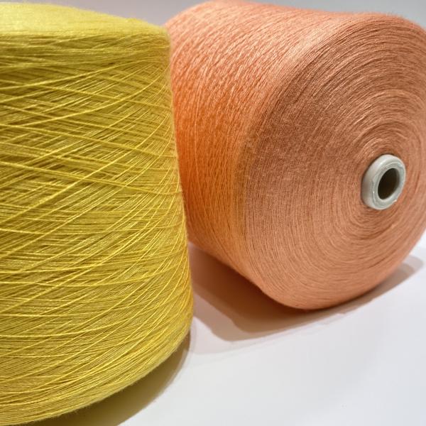 High Elastic Core Spun Linen Viscose Blend Yarn 50%Viscose 29%PBT 21% Nylon 48nm