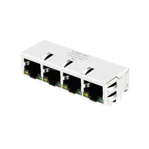Wholesale LPJ46404ADNL 10/100 Base-T Tab Down Yellow/Green LED 1x4 Port Ethernet RJ45 Connectors from china suppliers