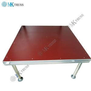 Wholesale 18mm Plywood or Tempered Glass Top Aluminum Outdoor Mobile Event Stages for Stage Show from china suppliers