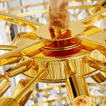 Creative Led Chandelier For Live Room Luxury Crystal Lamp gold light fixtures(WH