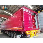 Mechanical Suspension Enclosed 60T Cargo Curtainsider Semi Trailer