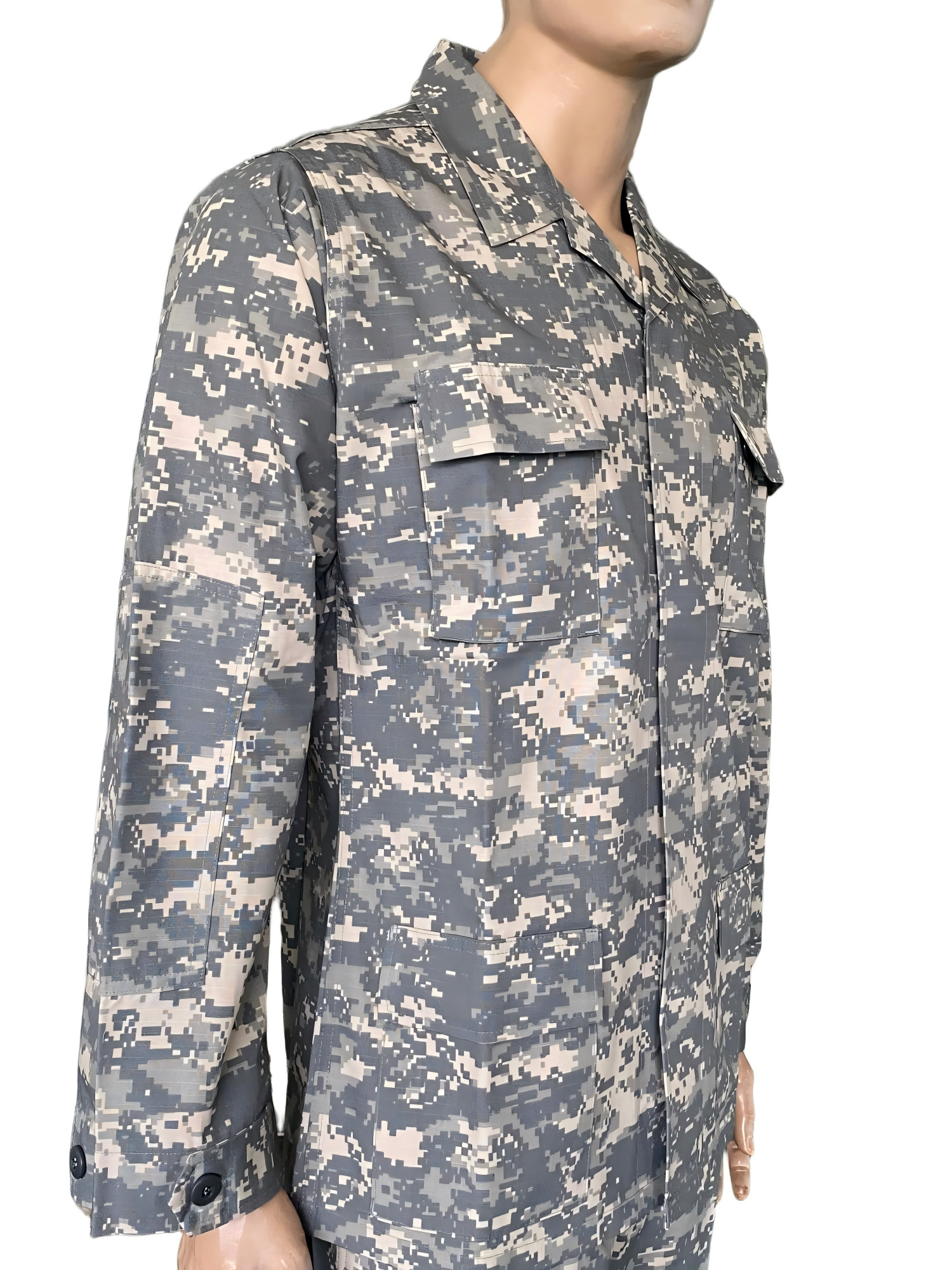 Men's BDU Field Ripstop Safety Uniform Desert Camo Shirt And Pants Tear Resistant Combat Digital Camo Training Suit Set
