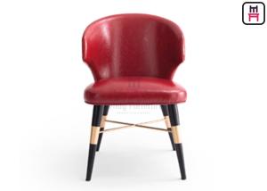 Wholesale New Luxury Five Star Hotel Upholstered Leather Metal Frame Restaurant Chairs With Crossed Gold Feet from china suppliers
