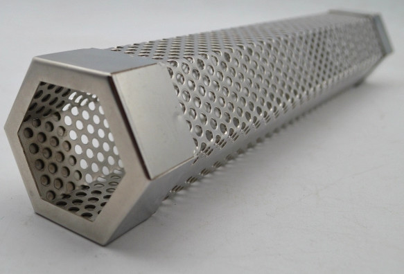 12" Stainless Steel BBQ Pellet Grill Pellets For Cold Hot Smoking Silver Color