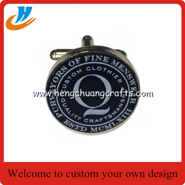 Fashion custom best price metal wedding souvenir gift cufflinks for men